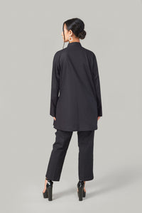 Embroidered Long Black shirt